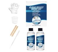 Kit résine époxy, ensemble d'outils transparent avec protection UV, résine époxy transparente, pour débutants, amis, hommes, femmes, moule pour bijoux, dessous de verre, tables, maison, art artisanal