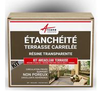 KIT Résine Etanchéité Terrasse Carrelée - 5 m², circulation privée, support non poreux Finition Mate