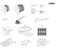 Kit Résistance Robot Tondeuse Modèles G1200 G300 ORIGINALE STIGA 122063053/0