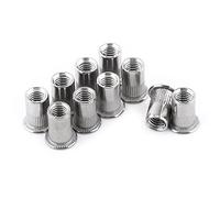 Kit rivet aveugle 20pces 304 inox M3-M8 | Assortiment M3/M4/M5/M6/M8. Vis plates en acier inoxydable 304. Pour fixation et réparation.
