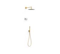 Kit robinet thermostatique électronique encastré à 2 voies Shower Technology Or Mat 24K - TRES 09286558OM