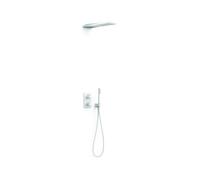 Kit robinet thermostatique encastré 2 voies pour douche Therm-box Blanc mat - TRES 21135005BM