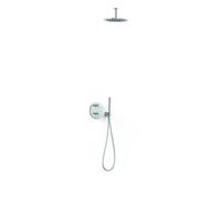 Kit robinet thermostatique encastré 2 voies pour douche Therm-box Chrome - TRES 26235003