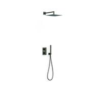Kit robinet thermostatique encastré 2 voies pour douche Therm-box Noir Métallisé - TRES 21135004KM