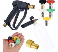 Kit Rosfix comprenant un pistolet, des buses et un générateur de mousse – Nettoyeur haute pression 300 bars | Adaptateur Easy!Lock M22 | Utilisation polyvalente