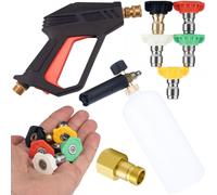 Kit Rosfix pour nettoyeur haute pression avec pistolet M22 – 5 buses, adaptateur Easy!Lock, générateur de mousse 1 L | 275 bars | Poignée ergonomique