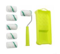 Kit Rouleau 5cm pour mousse pour Haute Densité pour Laqueur et Vernis - Ensemble pour mini pour bac Rénovation Intérieure(C)