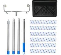 Kit Rouleaux de Peinture de 45cm,Grands Rouleau Peinture,6 Manchons de Rouleau de Peinture Ensemble de palettes standard