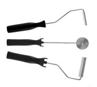 Kit Rouleaux pour fibre Verre 3PCS Tête pour aluminium Kit Rouleaux | Élimine les bulles d'air, adhérence maximale, idéal stratification pour fibre de verre, kit complet 3 pièces