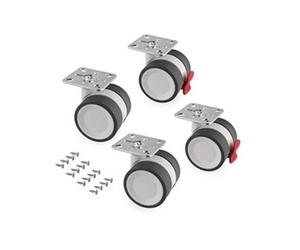 Kit roulettes Bowl 2 avec platine de montage
