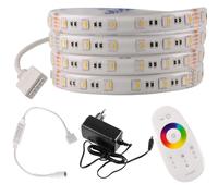 Kit ruban LED 24V 5m RGB+4000K IP65 télécommande Polux