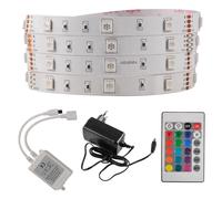 Kit ruban LED 5m 18W RGB IP20 télécommande alim Polux