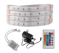 Kit ruban LED 5m 18W RGB IP65 télécommande alim Polux