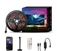 Kit ruban LED rétroéclairage TV 3m RGB contrôle app intelligente pour TV 40 à 55 pouces lumière d'ambiance multicolore USB