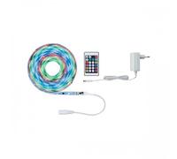 Paulmann 70513 SimpLED Strip LED Set de Base Bande à Rayures, 10W, Dimmable, Plastique, Blanc, 5m Motion RGB