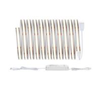 Paulmann 71048 MaxLED 1000 LED Strip Full-Line COB Kit complet 1,5m 18W 1620lm 528LEDs/m 2700 K 40VA gradable, Argent plastique