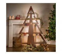 Kit sapin de noël taille m et ses boules décoratives noir mica perlé