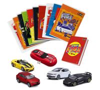Kit scolaire pour enfants, comprenant des cahiers, un journal, une trousse et 4 voitures