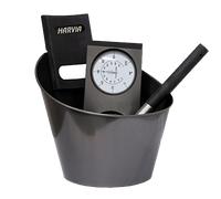 Kit Seau Louche Hygromètre Thermomètre (noir)
