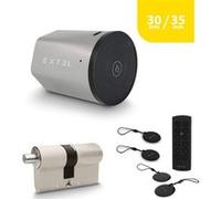 Kit Serrure Connectée Extel Lock + cylindre 30/35 mm + clavier sans fil + 2 badges supplémentaires G