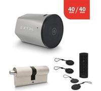 Kit Serrure Connectée Extel Lock + cylindre 40/40 mm + clavier sans fil + 2 badges supplémentaires G