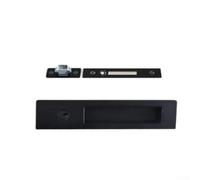 Kit Serrure pour porte Intérieure 35-50mm Finition Noire Mate | Design flush , pour zéro interférence vêtements, pour idéal salon pour chambre, finition noire mate élégante(Matte Black)