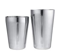 Kit Shaker à Cocktail en Inox Boston Cocktail Shaker Set Ustensiles pour Bar et Vin DIY Cocktails à La Maison Cadeau Noel Parfait pour Les Amateurs de Cocktail(600/450ml)