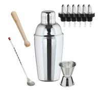 Kit shaker cocktail - HAKER EN ACIER INOXYDABLE 3 pièces