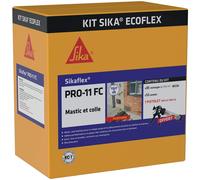 SIKA Kit Ecolflex Pro-11FC - 35 poche 300ml + 1 pistolet Blanc - 35 poche 300ml + 1 pistolet - Etanchéité à l'air