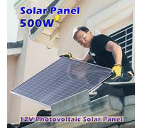 Kit Solaire 1000W 12V Installation Facile Kit Solaire 1000W | Panneaux Plug&Play 12 V d'alimentation 2 × 500 W | Pas de câbles pour débutants pour la maison/RV 1PC with controller