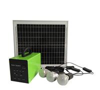 Kit Solaire 20 W Avec Batterie 13 Ah 3 Lampes LED Et Onduleur 100 W YONIS