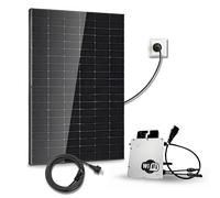 Kit Solaire 455Wc DMEGC - 1 Panneau Photovoltaïque Bifacial Bi-verre - Micro-onduleur HMS-500W-1T Wi-Fi - Plug & Play