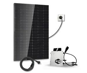 Kit Solaire 460Wc DMEGC - 1 Panneau Photovoltaïque Bifacial Bi-verre - Micro-onduleur HMS-500W-1T Wi-Fi - Plug & Play