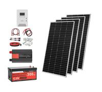 Kit Solaire Autonome 800 W 12 V-Duoku-avec 4 Panneaux Solaires Monocristallins de 200 W, Batterie LiFePO₄ 12,8 V 300 Ah