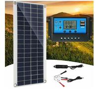 Kit solaire autonome - JZSH - Panneau solaire 300W - Régulateur 60A - Efficacité de conversion 23% - Installation facile