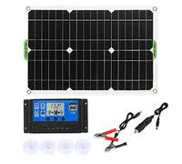 Kit Solaire ENERGETIC 180W pour Camping-Car RV avec Contrôleur 50A, USB, USB-C, Noir, 12V/24V, 5A, 784.5g
