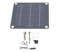 Kit Solaire Monocristallin 10W, 12V/18V pour Batterie | Chargeur et Mainteneur, Anti-Décharge via OBD, Fixation Ventouses, pour Voiture, Bateau, Moto