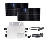 Pni Green House M600 Photovoltaic Solar Kit With Microinverter And 2 X Solar Panels 375w Argenté