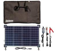 Kit solaire portable OptiMate Solar Duo 40W 12V - Chargeur solaire intelligent 6 étapes 3.3A avec régulateur. support réglable & sac - AGM. GEL. STD et LiFePO4