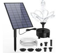 Kit solaire pour fontaine de 7 W, à assembler soi-même, avec un câble de 1,5 mètre et 17 effets