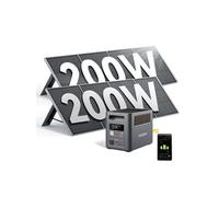 Kit Solaire Pro 1800W + 400W Panneaux Solaires (2x200W) Station Electrique Camping