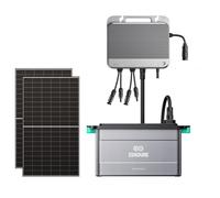 Kit solaire Zendure SolarFlow 800 - 2x panneaux bifaciaux 500W + 1x batterie AB2000L (1920 Wh, MPPT 1200W, 96%)