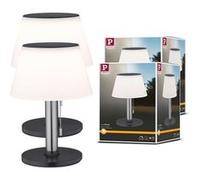 Kit Solar Lampe à poser LED Lillesol Kit de 2 IP44 3000K 2x45lm Acier inoxydable