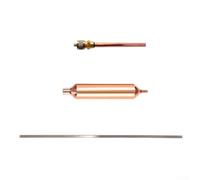 Kit Soudure pour cuivre Phosphore 10po pour HVAC Pro Kit Soudure(2sets) | déshydrateur, valve pour service 1/4po, pour cuivre 10po, boîte rangement, réparation rapide