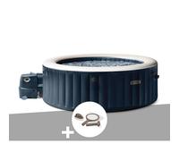 Kit spa gonflable Intex PureSpa Blue Navy rond Bulles 4 places + Kit d'entretien