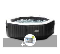 Kit spa gonflable Intex PureSpa Carbone octogonal Bulles et Jets 6 places + 12 filtres