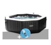 Kit spa gonflable Intex PureSpa Carbone octogonal Bulles et Jets 6 places + Aspirateur
