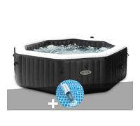 Kit spa gonflable Intex PureSpa Carbone octogonal Bulles et Jets 6 places + Aspirateur