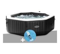 Kit spa gonflable Intex PureSpa Carbone octogonal Bulles et Jets 6 places + Aspirateur