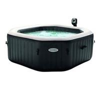 Kit spa gonflable Intex PureSpa Carbone octogonal Bulles et Jets 6 places + 12 filtres + Kit traitement brome + Kit d'entretien